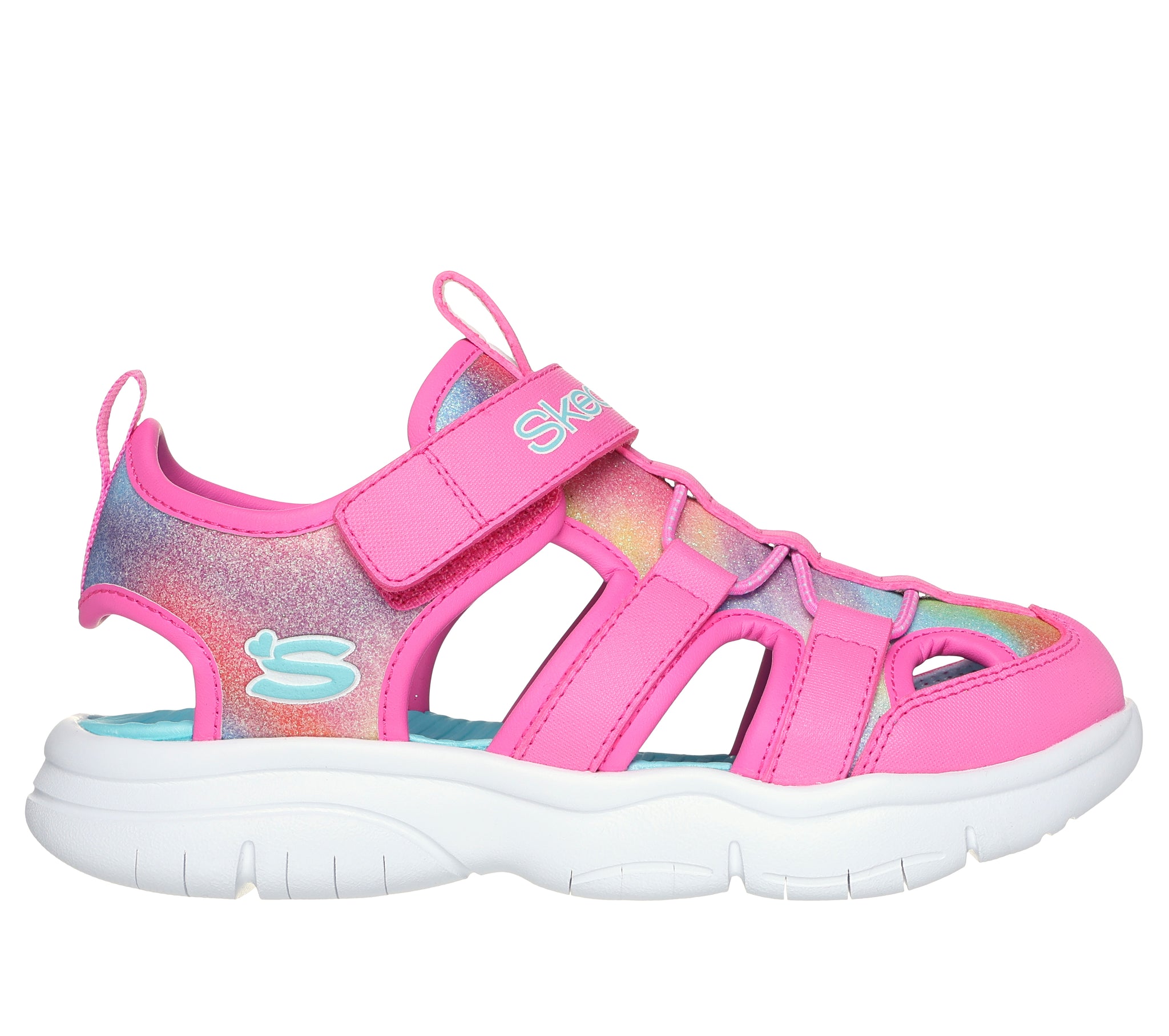 SKECHERS GIRLS WATERFRIENDLY SANDALS FLEX SPLASH DAYLIGHT SHIMME 3 Chicos Chicas Shoes