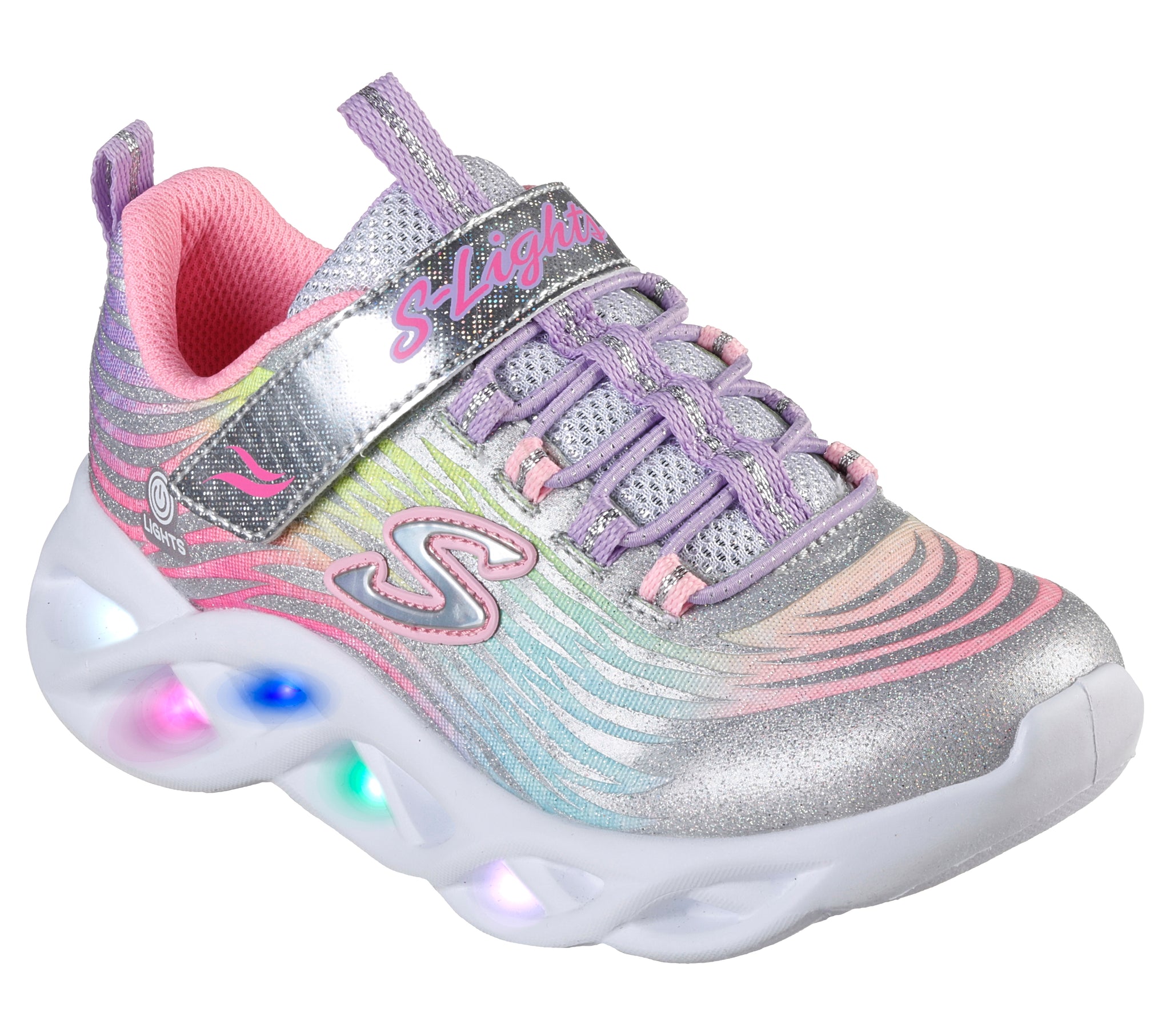 GIRLS SKECHERS TWISTY BRIGHTS MYSTICAL BLISS 302321L SMLT Chicos Chicas Shoes