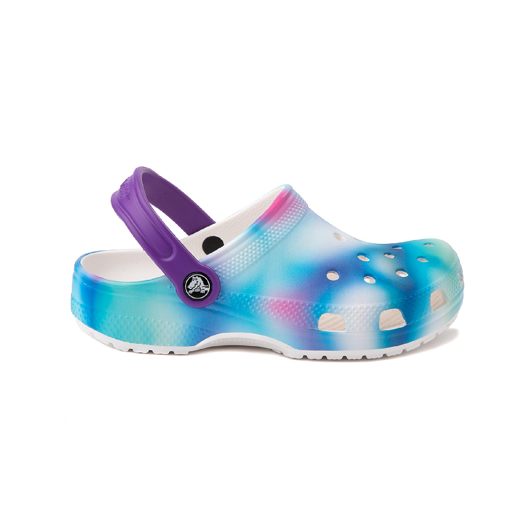 CROCS CLASSIC SOLARIZED CLOG WHITE MULTI Chicos Chicas Shoes
