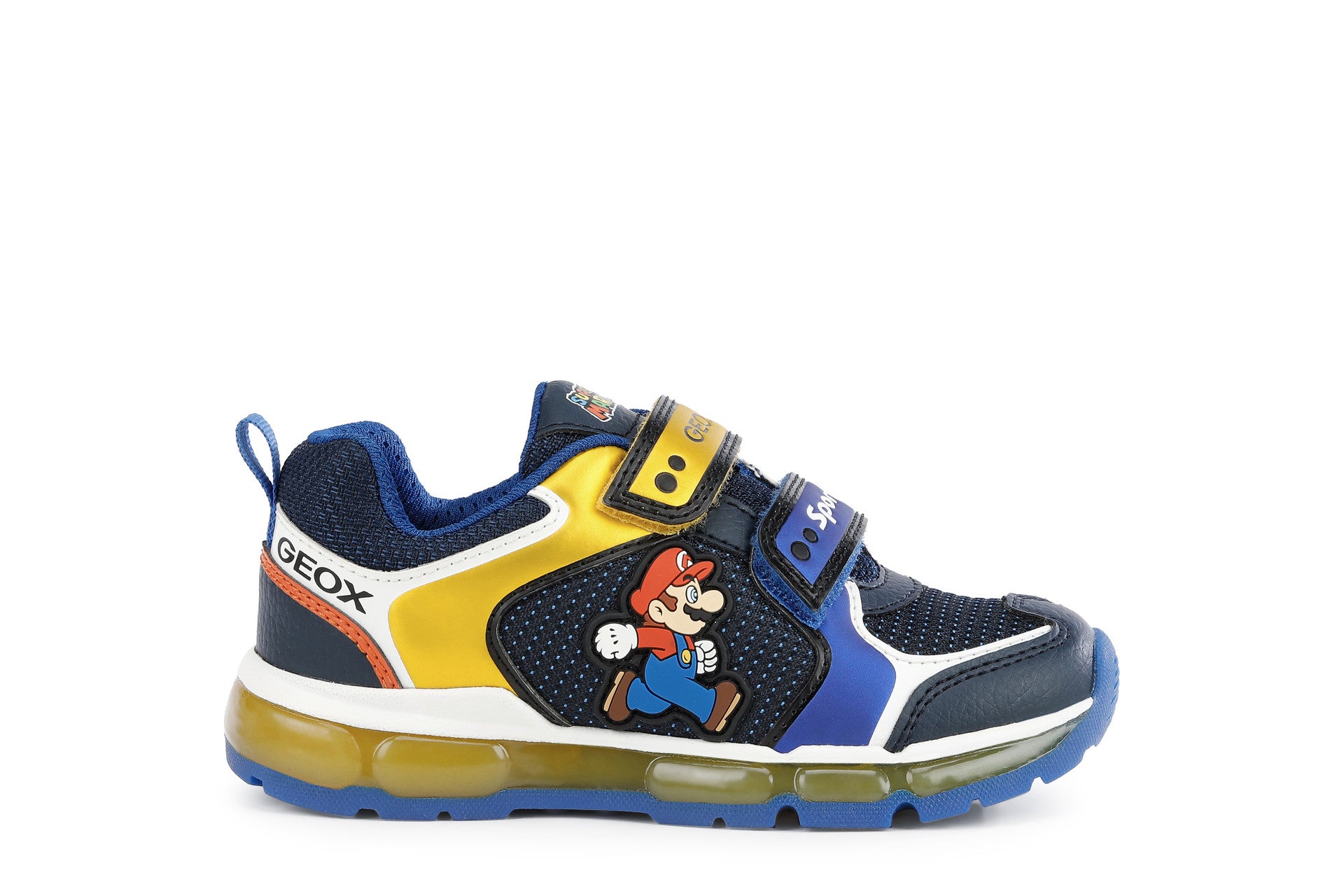 GEOX SNEAKERS-J ANDROID BOY-J1644A-ROYAL/YELLOW – Chicos Shoes