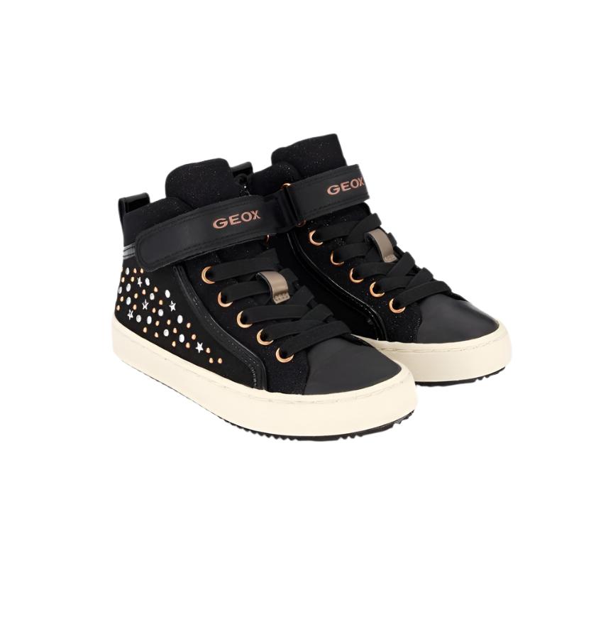 GEOX GIRLS ANKLEBOOT -J KALISPERA-J744GI- BLACK – Chicos Chicas